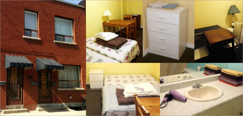 宿泊施設の外観とお部屋の詳細イメージ