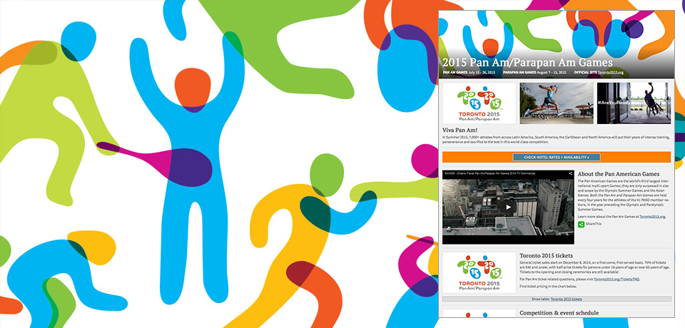 2015年にトロントで開催される"パンアメリカンゲームズ"！宿泊予約お待ちしてます！About the Pan American Games