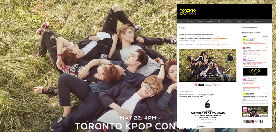 トロントでk-pop最大のイベント！ | 2016 5/20-5/22