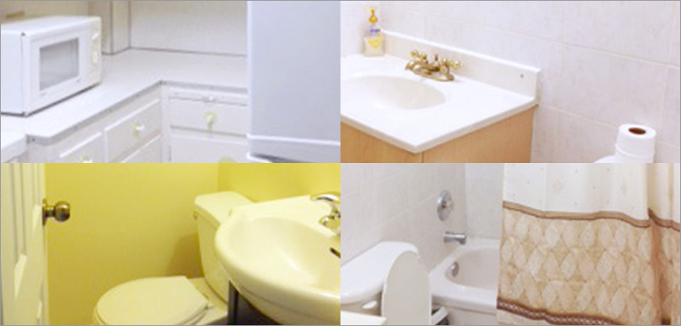 ロケーション1の共用バスルーム・キッチンの写真